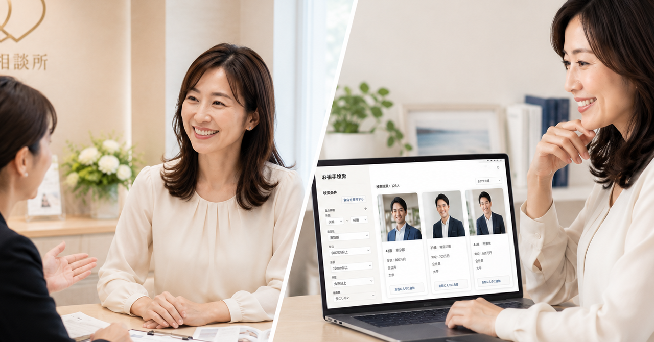 紹介と自己検索を併用するイメージ画像